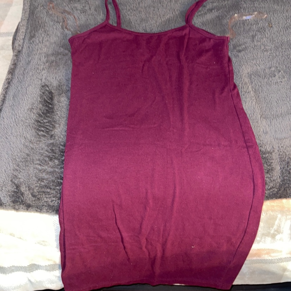 Purple mini dress